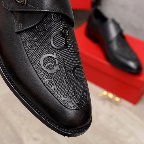 Replica Salvatore Ferragamo Leather Shoes For Men #900146 $82.00 USD for Wholesale