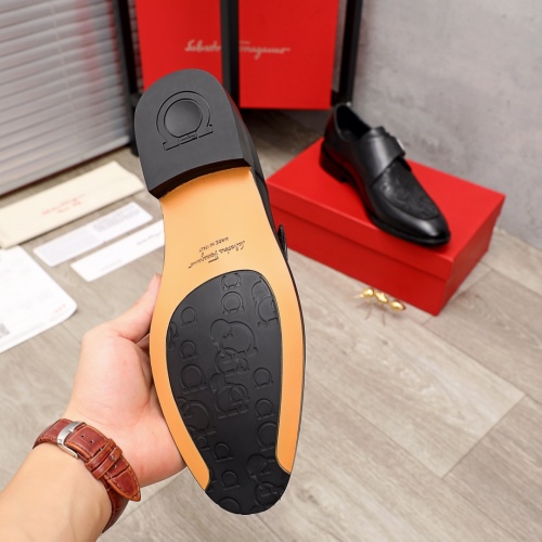 Replica Salvatore Ferragamo Leather Shoes For Men #900146 $82.00 USD for Wholesale