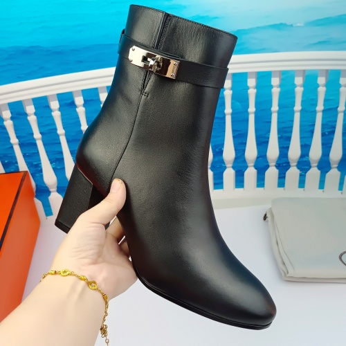 Replica Hermes Boots For Women #900965 $115.00 USD for Wholesale