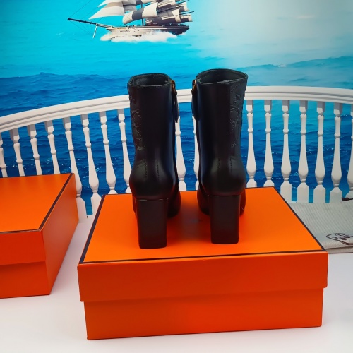 Replica Hermes Boots For Women #900966 $115.00 USD for Wholesale