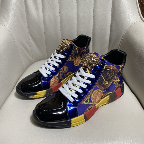 Versace High Tops Shoes For Men 902106 80.00 USD, Wholesale Replica