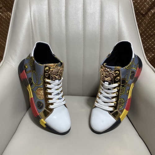 Replica Versace High Tops Shoes For Men #902107 $80.00 USD for Wholesale