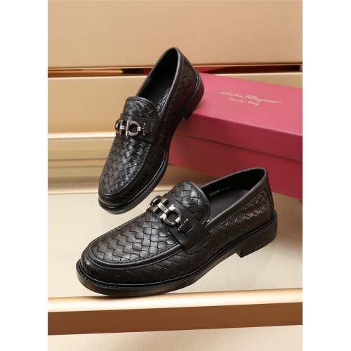 Salvatore Ferragamo Leather Shoes For Men #902501 $82.00 USD, Wholesale Replica Salvatore Ferragamo Leather Shoes