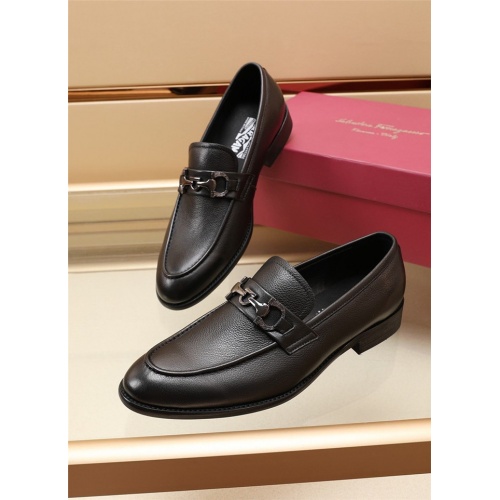 Salvatore Ferragamo Leather Shoes For Men #902504 $82.00 USD, Wholesale Replica Salvatore Ferragamo Leather Shoes