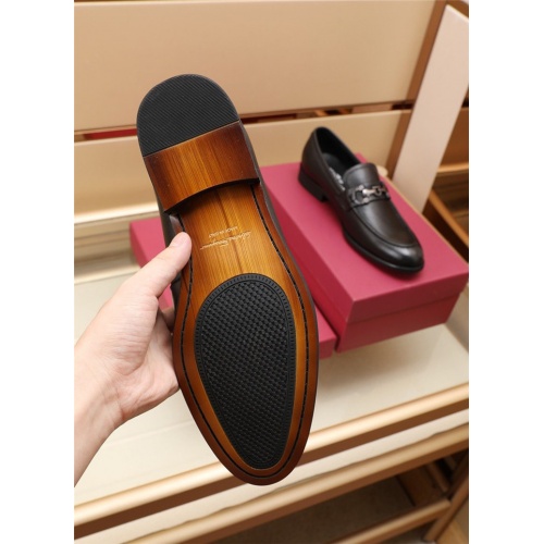 Replica Salvatore Ferragamo Leather Shoes For Men #902504 $82.00 USD for Wholesale