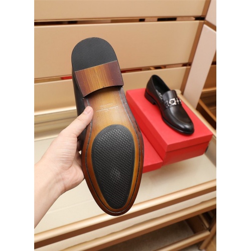 Replica Salvatore Ferragamo Leather Shoes For Men #902509 $82.00 USD for Wholesale