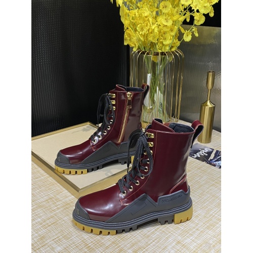 Dolce &amp; Gabbana D&amp;G Boots For Men #902758 $130.00 USD, Wholesale Replica Dolce &amp; Gabbana D&amp;G Boots