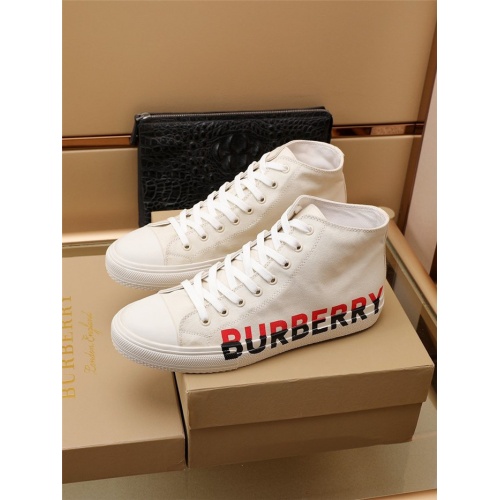 Replica Burberry High Tops Shoes For Men #903290 $85.00 USD for Wholesale