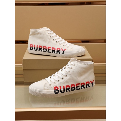 Replica Burberry High Tops Shoes For Men #903290 $85.00 USD for Wholesale