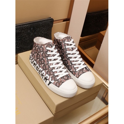 Burberry High Tops Shoes For Men #903291 $85.00 USD, Wholesale Replica Burberry High Tops Shoes