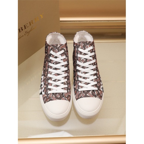 Replica Burberry High Tops Shoes For Men #903291 $85.00 USD for Wholesale