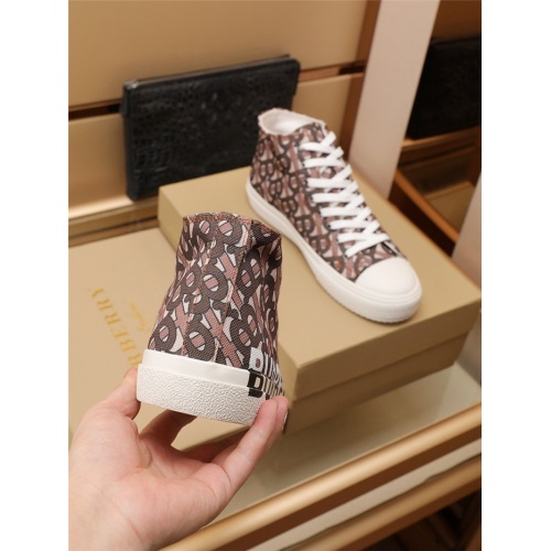 Replica Burberry High Tops Shoes For Men #903291 $85.00 USD for Wholesale