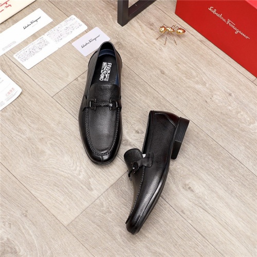 Replica Salvatore Ferragamo Leather Shoes For Men #903944 $82.00 USD for Wholesale