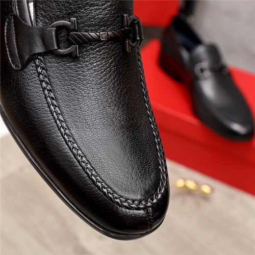 Replica Salvatore Ferragamo Leather Shoes For Men #903944 $82.00 USD for Wholesale