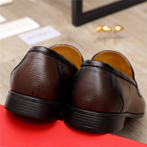 Replica Salvatore Ferragamo Leather Shoes For Men #903945 $82.00 USD for Wholesale