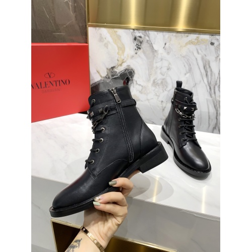 Replica Valentino Boots For Women #903948 $100.00 USD for Wholesale