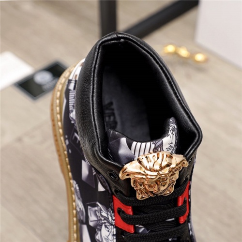 Replica Versace High Tops Shoes For Men #903955 $76.00 USD for Wholesale