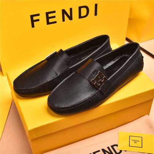 Fendi Leather Shoes For Men #903992 $80.00 USD, Wholesale Replica Fendi Leather Shoes