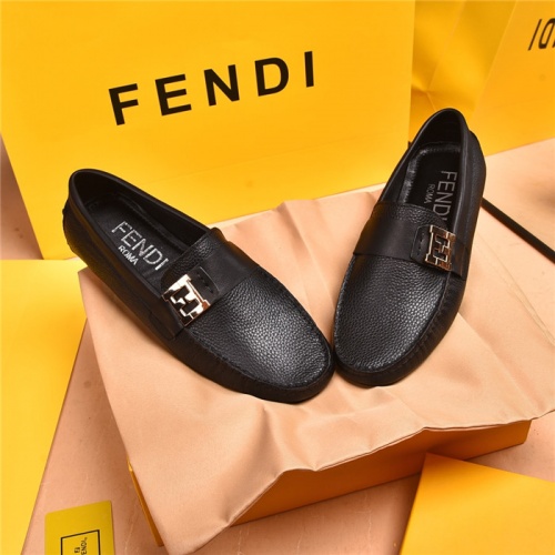 Replica Fendi Leather Shoes For Men #903992 $80.00 USD for Wholesale