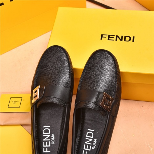 Replica Fendi Leather Shoes For Men #903992 $80.00 USD for Wholesale