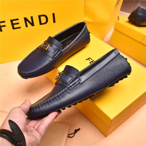 Replica Fendi Leather Shoes For Men #903995 $80.00 USD for Wholesale