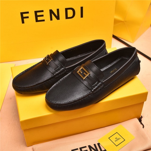 Fendi Leather Shoes For Men #903996 $80.00 USD, Wholesale Replica Fendi Leather Shoes