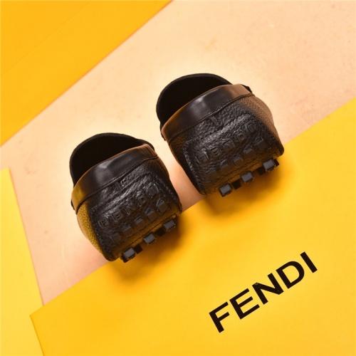 Replica Fendi Leather Shoes For Men #903996 $80.00 USD for Wholesale