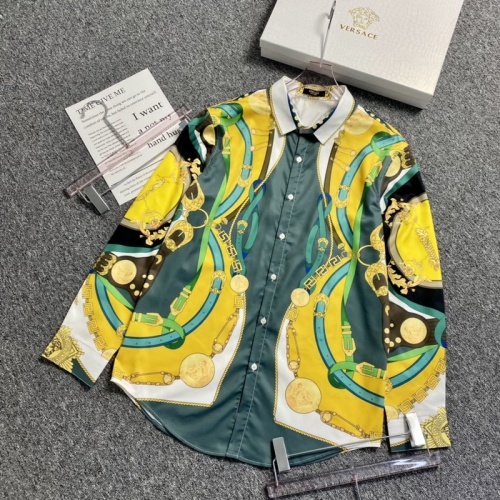 Versace Shirts Long Sleeved For Men #904215 $52.00 USD, Wholesale Replica Versace Shirts