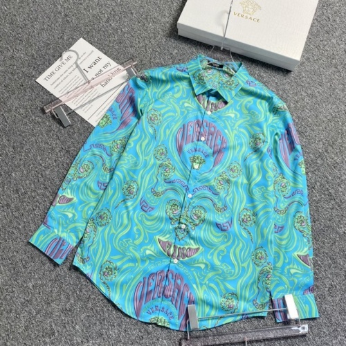 Versace Shirts Long Sleeved For Men #904216 $52.00 USD, Wholesale Replica Versace Shirts