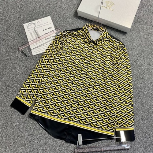 Versace Shirts Long Sleeved For Men #904223 $52.00 USD, Wholesale Replica Versace Shirts