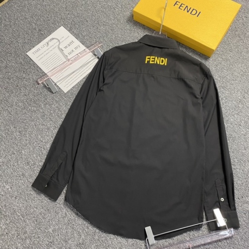 Replica Fendi Shirts Long Sleeved For Men #904226 $52.00 USD for Wholesale