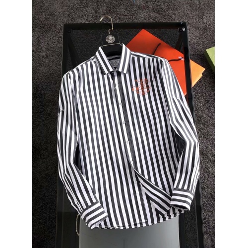 Hermes Shirts Long Sleeved For Men #904801 $40.00 USD, Wholesale Replica Hermes Shirts