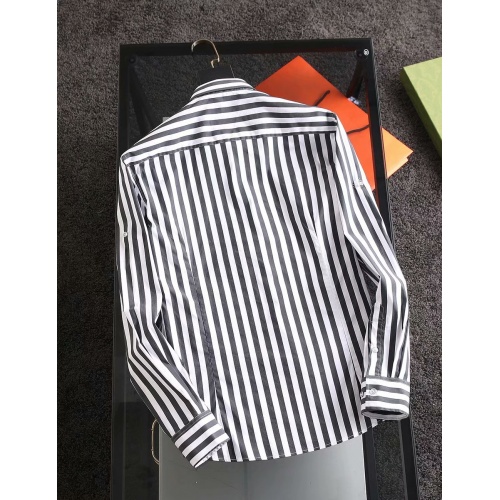 Replica Hermes Shirts Long Sleeved For Men #904801 $40.00 USD for Wholesale
