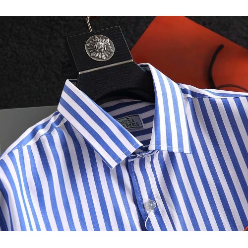 Replica Hermes Shirts Long Sleeved For Men #904803 $40.00 USD for Wholesale