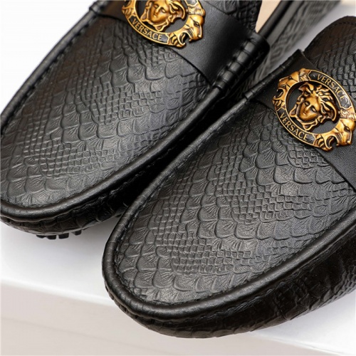 Replica Versace Leather Shoes For Men #904867 $68.00 USD for Wholesale