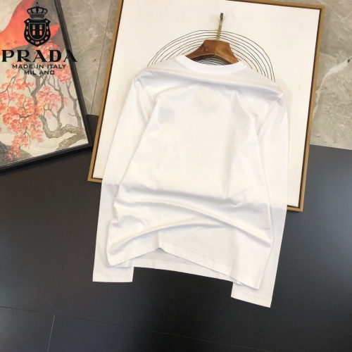 Replica Prada T-Shirts Long Sleeved For Men #905053 $34.00 USD for Wholesale