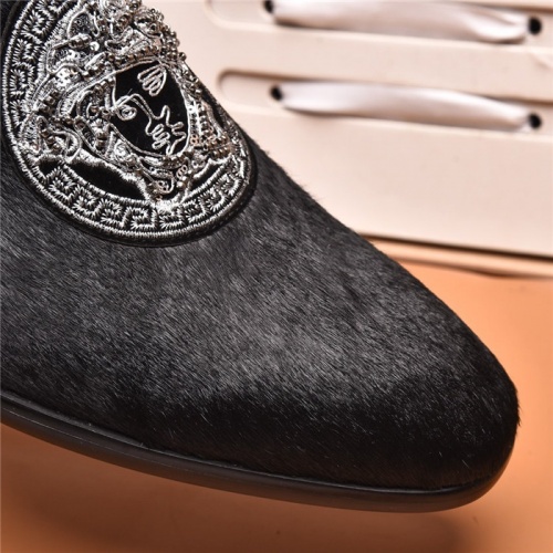 Replica Versace Leather Shoes For Men #905300 $102.00 USD for Wholesale