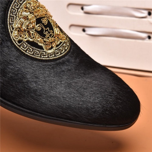 Replica Versace Leather Shoes For Men #905301 $102.00 USD for Wholesale