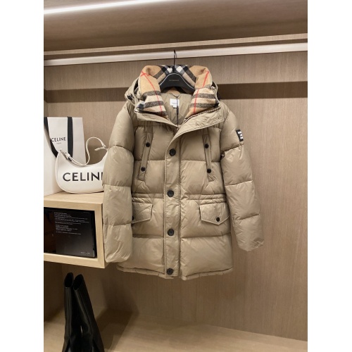 Burberry Down Feather Coat Long Sleeved For Women #905389 $250.00 USD, Wholesale Replica Burberry Down Feather Coat