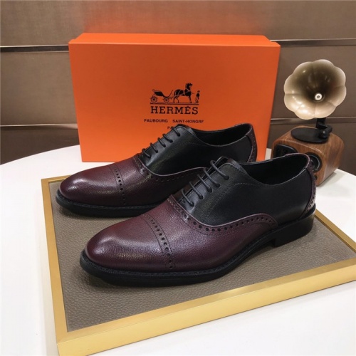 Hermes Leather Shoes For Men #905984 $85.00 USD, Wholesale Replica Hermes Leather Shoes