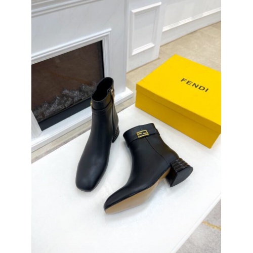 Replica Fendi Fashion Boots For Women #906097 $98.00 USD for Wholesale