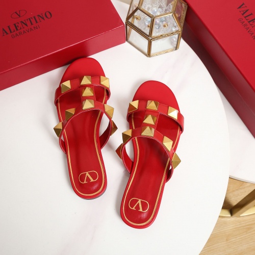 Replica Valentino Slippers For Women #906151 $64.00 USD for Wholesale