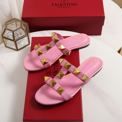 Replica Valentino Slippers For Women #906152 $64.00 USD for Wholesale