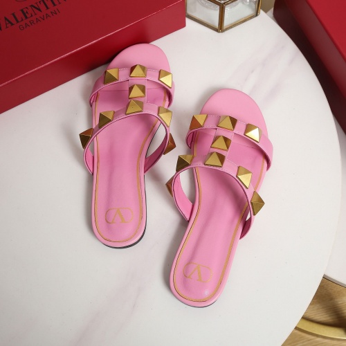 Replica Valentino Slippers For Women #906152 $64.00 USD for Wholesale