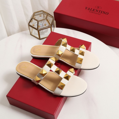 Replica Valentino Slippers For Women #906155 $64.00 USD for Wholesale