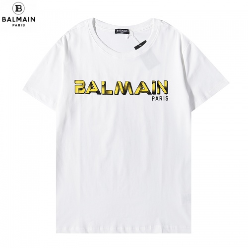 Balmain T-Shirts Short Sleeved For Men #906225 $27.00 USD, Wholesale Replica Balmain T-Shirts