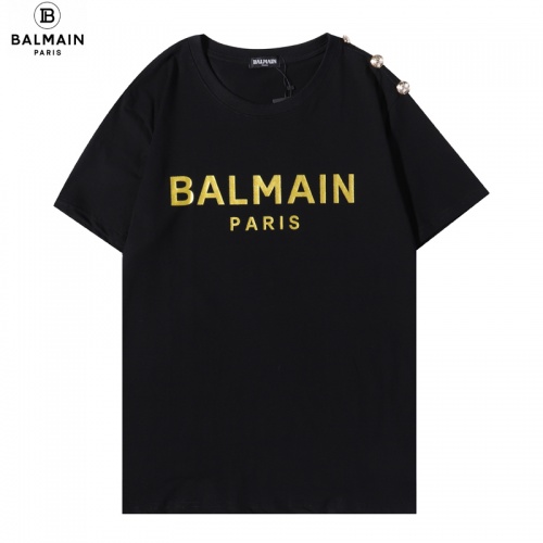 Balmain T-Shirts Short Sleeved For Men #906227 $27.00 USD, Wholesale Replica Balmain T-Shirts