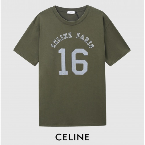 Celine T-Shirts Short Sleeved For Men #906228 $32.00 USD, Wholesale Replica Celine T-Shirts