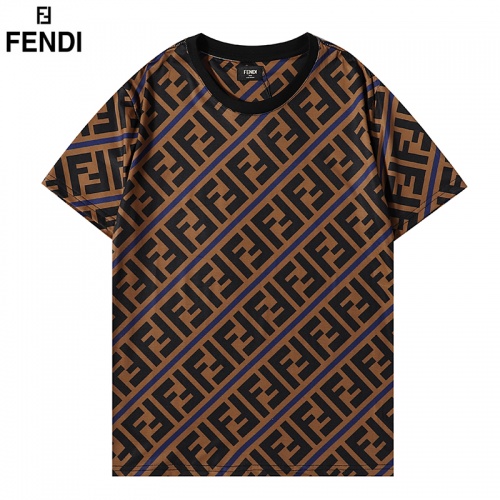 Fendi T-Shirts Short Sleeved For Men #906232 $29.00 USD, Wholesale Replica Fendi T-Shirts
