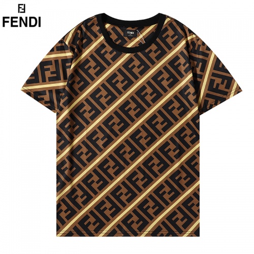 Fendi T-Shirts Short Sleeved For Men #906235 $29.00 USD, Wholesale Replica Fendi T-Shirts